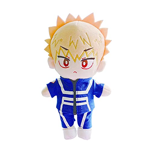 Aramomo My Hero Academia 20CM Muñeco de Peluche Suave Felpa Muñeco de Anime Figuras de Acción Todoroki Deku Bakugou Ochaco Regalo de Cumpleaños para Niños (Bakugou)