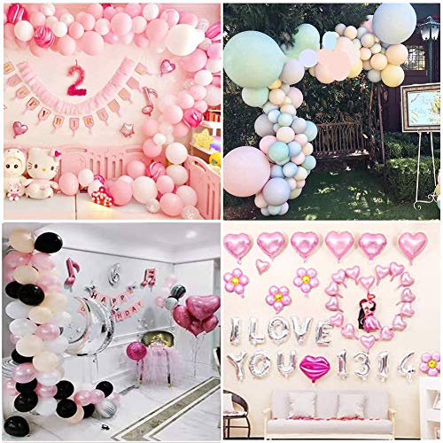 Arco para Globos, Kit de Cinta de Tira Decorativa, Tiras de Cinta de Globo con,para Globo Arch Garland Suministros de Fiesta Decoraciones (12 Rollos)