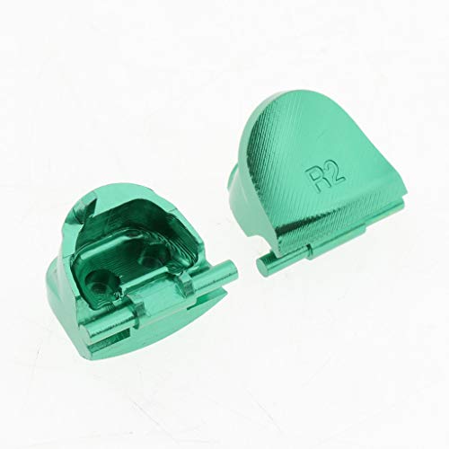 B Blesiya Botones de Hombro con Gatillo para Juegos L1R1 L2R2 para 4 Dualshock 4 - Verde