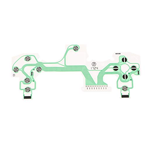 B Blesiya Película de Placa de Circuito de Cinta de Botón para Controlador Dualshock 4 5.0 Verde