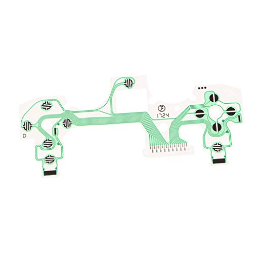 B Blesiya Película de Placa de Circuito de Cinta de Botón para Controlador Dualshock 4 5.0 Verde