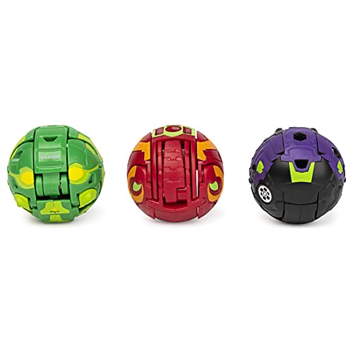 Bakugan Paquete de 3 Figuras de acción coleccionables Dragonoid Ultra, Armadura Alianza