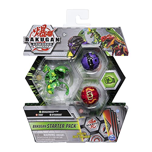 Bakugan Paquete de 3 Figuras de acción coleccionables Dragonoid Ultra, Armadura Alianza