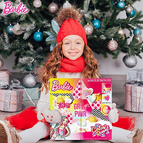 Barbie Calendario De Adviento 2021 de Bombas De Baño De Barbie, Set De Regalos Para Niñas