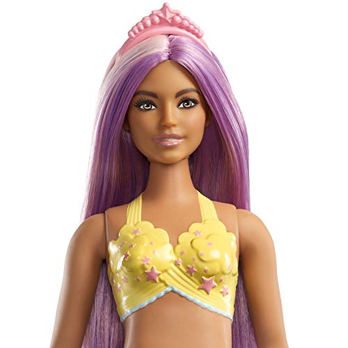 Barbie Dreamtopia - Muñeca Sirena con pelo rosa y top amarillo (Mattel FXT09) , color/modelo surtido