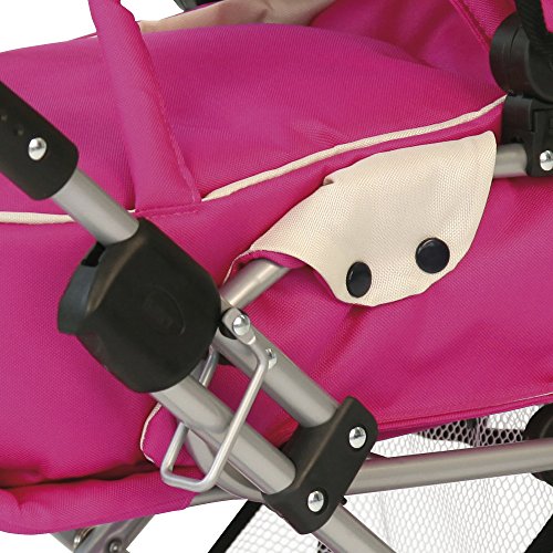 Bayer - Maxi Pink, carrito de juguete para muñecas, 3 en 1(13929)