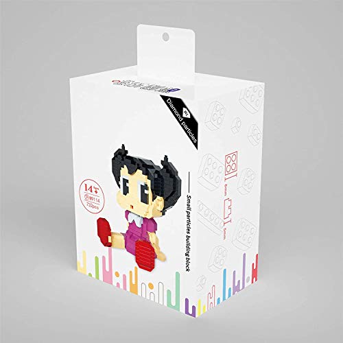 BBHH Historieta Japonesa Astroboy Robot Bloques De Construcción Micro Diamond Tetsuwan Mighty Atom Sisterna Nanobricks Juguetes para Niños Regalos,Girl