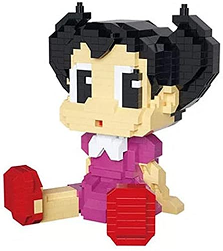 BBHH Historieta Japonesa Astroboy Robot Bloques De Construcción Micro Diamond Tetsuwan Mighty Atom Sisterna Nanobricks Juguetes para Niños Regalos,Girl