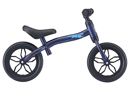 BIKESTAR 2-en-1 Bicicleta sin Pedales (Muy Ligero! 3KG!) para niños y niñas 2-3 años | Bici con Ruedas de 10" Edición Eco | Azul Oscuro