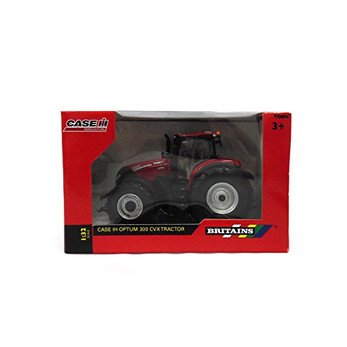 Bizak Tomy Farm - Tractor de Juguete Case Optum 300 CVX New, Escala 1:32, Color Rojo (30693138)