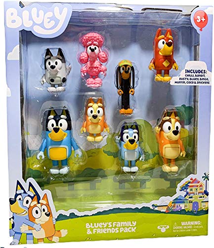 Bluey 's Family and Friends - Figura de 8 Unidades