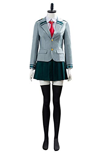 Boku no Hero Academia My Hero Academia Tsuyu - Uniforme escolar para cosplay, talla XL