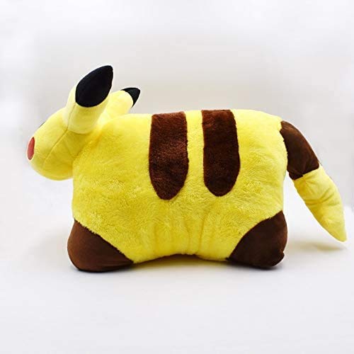 Boufery Juguetes de Peluche Kawaii Pikachu, Almohada Suave para bebé, cojín para Dormir con Dibujos Animados, muñeco de Peluche, el Mejor Juguete de Regalo para niños 40x30cm