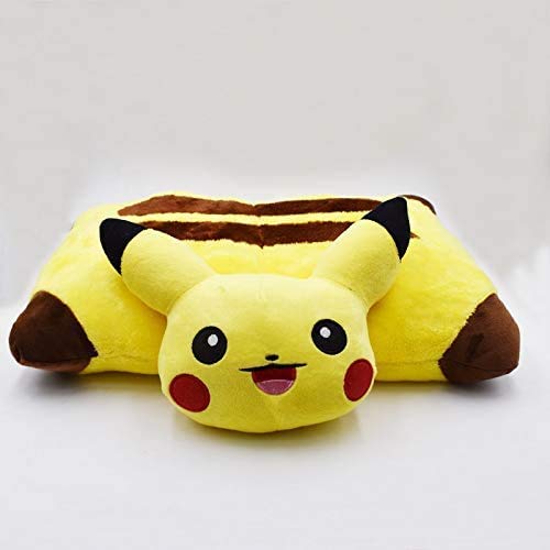 Boufery Juguetes de Peluche Kawaii Pikachu, Almohada Suave para bebé, cojín para Dormir con Dibujos Animados, muñeco de Peluche, el Mejor Juguete de Regalo para niños 40x30cm