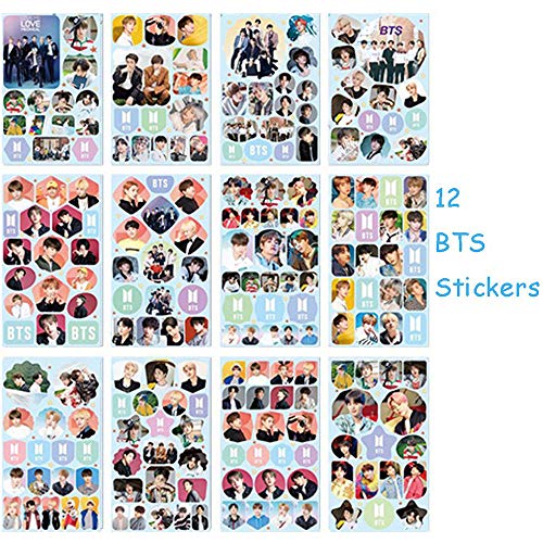 BTS - Juego de Regalo BTS para Army, Set de Regalo para Fans 32 Tarjetas BTS Lomo / 13 Pegatinas BTS / 8 BTS Tarjetas Transparentes / 2 Soportes BTS / 1 Llavero BTS / 1 Cordón BTS / 1 Pulseras