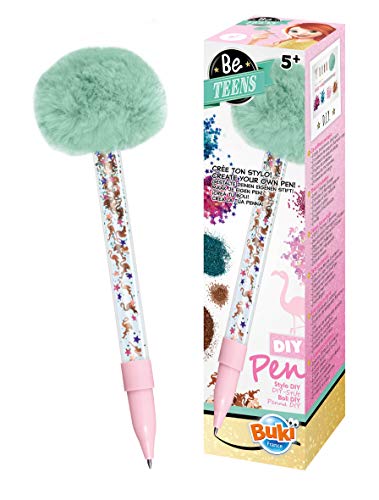 Buki France- Be Teens-Stylo Flamant Boli DIY - Flamenco Rosa, Color, 1 Unidad (Paquete de 1) (STYL03)