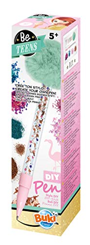 Buki France- Be Teens-Stylo Flamant Boli DIY - Flamenco Rosa, Color, 1 Unidad (Paquete de 1) (STYL03)