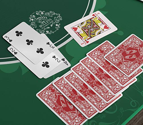 Bullets Playing Cards Cartas de juego de plastico. 2 x Baraja poker de medidas Bridge e índice Standard. Naipes Premium plastificadas ideales para Bridge, Skat, otros juegos y trucos de magia