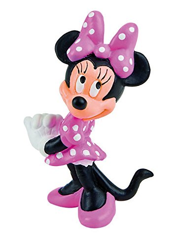 Bullyland 15349 - Figura de Juego, Walt Disney Minnie Classic, Aprox. 7 cm de Altura, Figura Pintada a Mano, sin PVC, para Que los niños jueguen con la fantasía