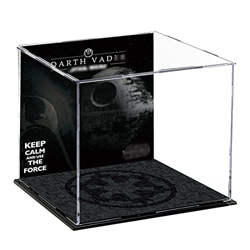 CALEN Caja de exhibición de acrílico para Lego 75304 Star Wars Darth Vader Casco, vitrina compatible con Lego 75304 (sin juego de Lego)