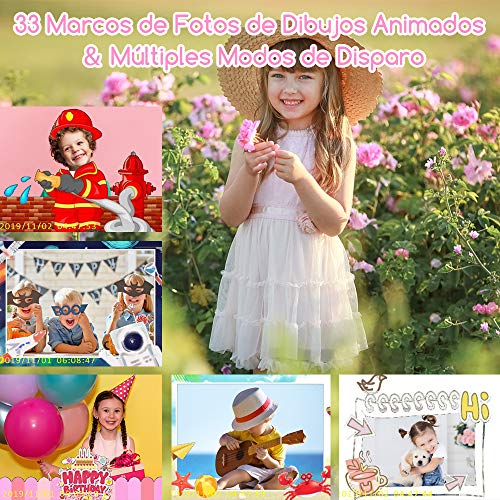 Cámara para Niños Juguete para Niños Cámara Digital para Niños 2 Inch HD Pantalla 1080P con Tarjeta de Memoria de 32GB Regalos Cámara Juguete para 3 a 12 años Niños y niñas