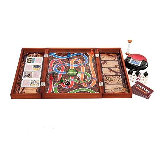 Cardinal Games 6045571 Jumanji de Madera de Lujo - Juego clásico Retro de los 90