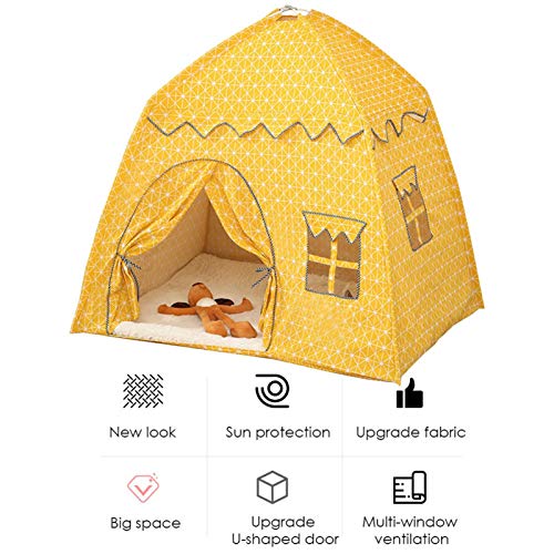 Carpa de Princesa Casa de Juegos para niñas Carpa de Juegos para niños Espacio Grande Castillo de Princesa Plegable Casa de Juegos de Tela Oxford Cabina Regalos para niñas Juegos de Interior al Libre