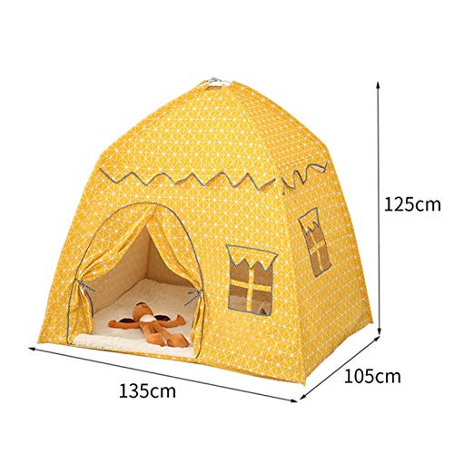 Carpa de Princesa Casa de Juegos para niñas Carpa de Juegos para niños Espacio Grande Castillo de Princesa Plegable Casa de Juegos de Tela Oxford Cabina Regalos para niñas Juegos de Interior al Libre