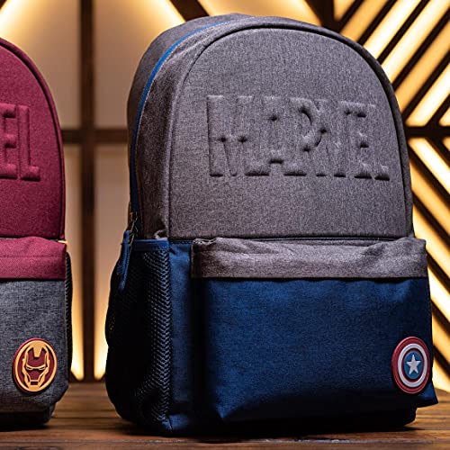 CERDÁ LIFE'S LITTLE MOMENTS - Mochila Escolar Instituto Capitan America de Color Azul - Mochila de 44 cm | Licencia Oficial Marvel Studios, Infantil (CRD-2100002928)