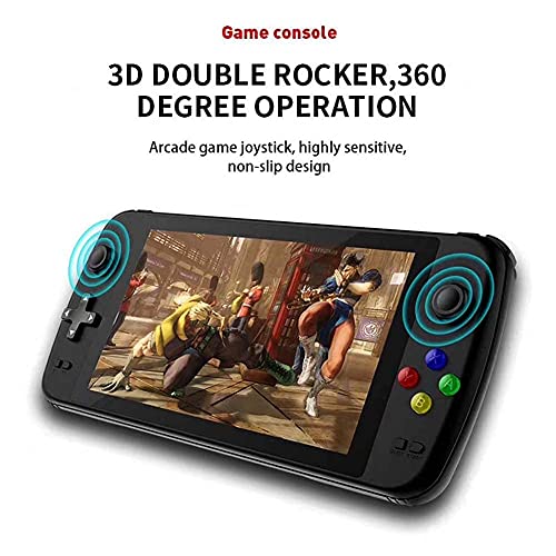 Chtom Consolas de Juegos de Mano Double Rocker 3 2GB Consola de Videojuegos Retro con Pantalla de 7 Pulgadas 4500 Juego clásico, Soporte de Video/música y Libro electrónico, HDMI Producción