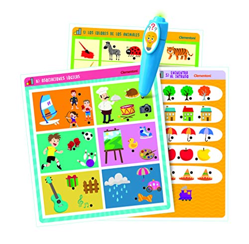 Clementoni-55318 - Boli Interactivo Primeros Ejercicios - juego educativo con boli electrónico a partir de 3 años