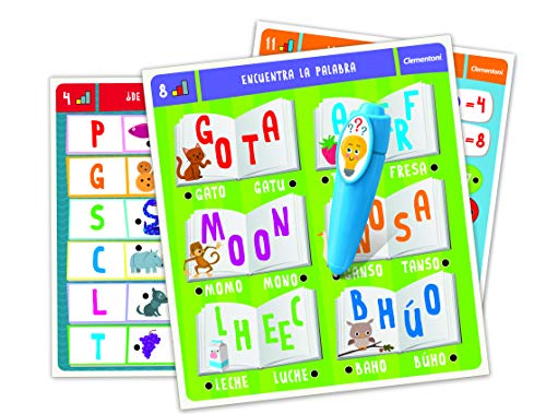 Clementoni-55319 - Boli Interactivo Letras y Números - juego educativo con boli electrónico a partir de 4 años