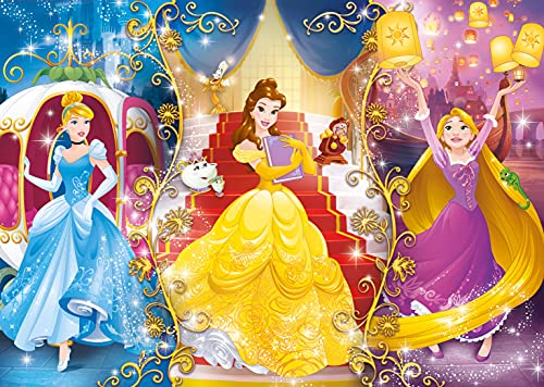 Clementoni Disney Puzzles 20+60+100+180 Piezas Princess, Multicolor (07721.2)