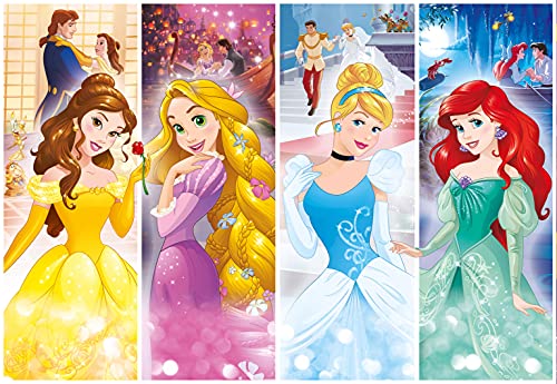 Clementoni Disney Puzzles 20+60+100+180 Piezas Princess, Multicolor (07721.2)