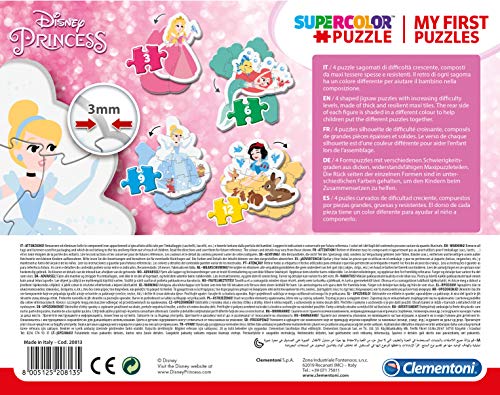 Clementoni My First puzzle-princess-3 – Blanco – 12 unidades, Multicolor, 20813  , color/modelo surtido