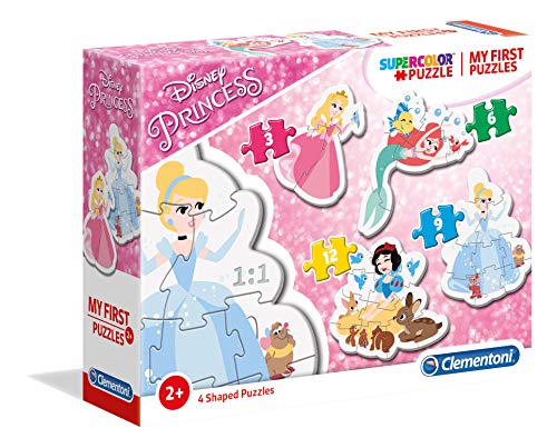 Clementoni My First puzzle-princess-3 – Blanco – 12 unidades, Multicolor, 20813  , color/modelo surtido