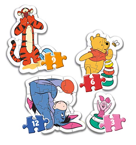 Clementoni Pooh & Friends My First Puzzle 3,6,9,12 Piezas Winnie The Pooh (20820.3)