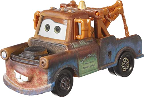 Coche de carreras Cars Personajes Disney Pequeños de Metal - "Mate - CRICCHETTO" juguete en escala 1:55 - Coche de carreras de 8 cm Coche de juguete para niños GXG54- Colección Disney hot cars