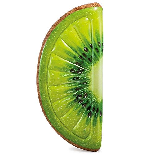 Colchón Hinchable Kiwi (178 x 85 cm), colchón Hinchable de Aire, Tumbona Flotante, Flotador, Anillo para Piscina, semicircular, Color Verde