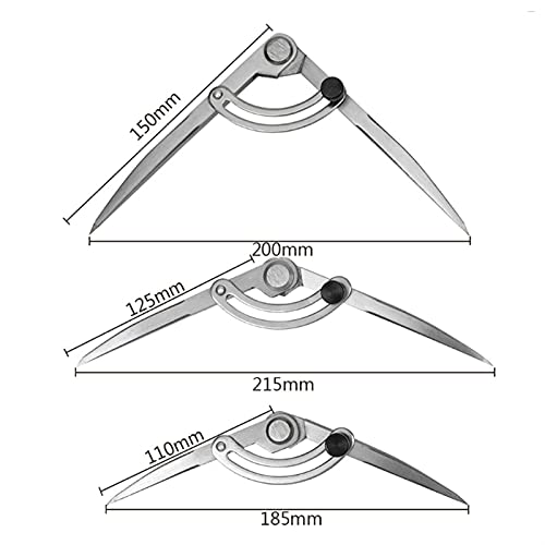 Compas de Dibujo SPACEING COMPÁS Ajustable CRABAJA DE Cuero Ajuste ROTANTE GEOMETRÍA DE MATEMÁTICA con EL Conjunto DE PAPELÍO DE PRECISIÓN DE Lock DURATORIENTE for EL Estudiante DE LA Escuela Brújula