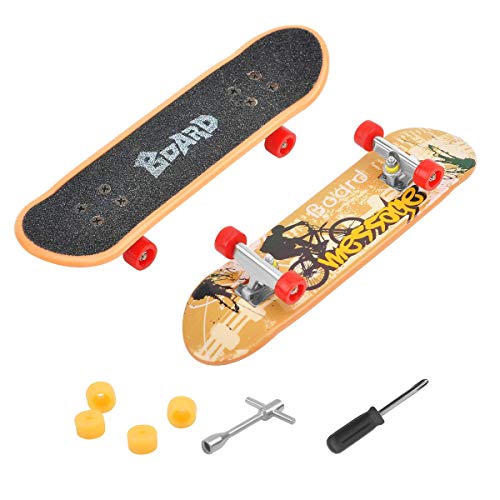 COSDDI 1pcs Patineta de Dedo Juguete Monopatín Dedo Mini Patineta (Color Aleatorio)