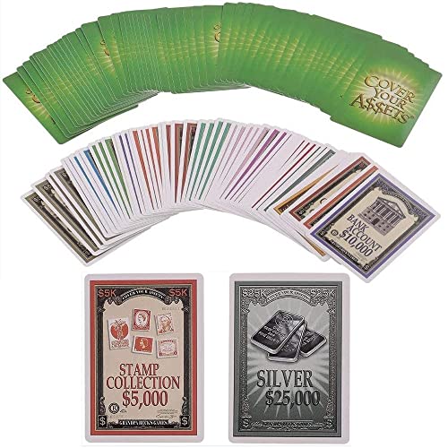 Cover Your Assets Cubra Sus Activos Juego de Cartas Divertido Juego de Colección Fiestas para Toda la Familia para 4-6 Jugadores de 7 Años o más Niños Adolescentes y Adultos