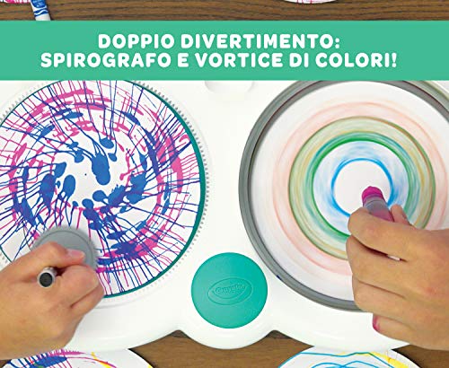 CRAYOLA Súper Set Gira y CREA, para Crear mándalas y torbellinos de Color, Ideal para Juego y Regalo, a Partir de 6 años, Multicolor (74-7324-E-000)