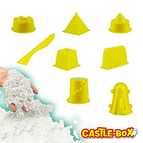 CRAZE Spielsand Kinetischer Leuchtsand Magic Sand Castle Box Glow in The Dark 700G 29787-Arena de Juegos Luminosa amasable para Interiores, Colores Variados (29787)