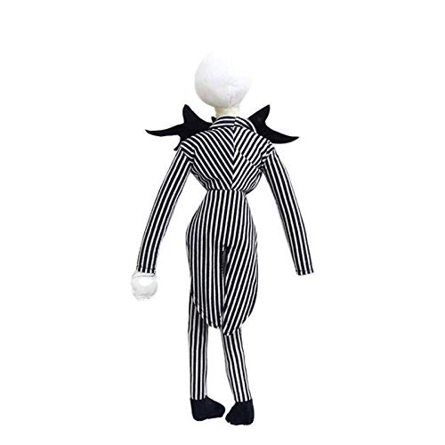 Cute Skeleton Plush Doll Divertido juguete de felpa Jack Plush Doll Pesadilla antes de Navidad Muñeco Jack Skellington Peluches de peluche para niños Niños Pumpkin King Cumpleaños Muñeca Regalos