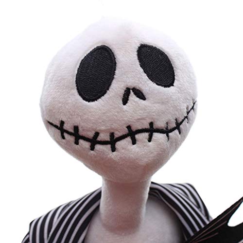 Cute Skeleton Plush Doll Divertido juguete de felpa Jack Plush Doll Pesadilla antes de Navidad Muñeco Jack Skellington Peluches de peluche para niños Niños Pumpkin King Cumpleaños Muñeca Regalos