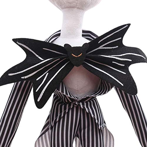 Cute Skeleton Plush Doll Divertido juguete de felpa Jack Plush Doll Pesadilla antes de Navidad Muñeco Jack Skellington Peluches de peluche para niños Niños Pumpkin King Cumpleaños Muñeca Regalos