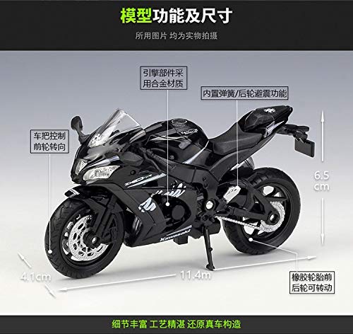 CYPP 1/18 Series para Kaw&asaki Ninja ZX10-RRSCALE para Motorbike Classic Diecast Metal Motorcycle Modelo De Juguete para Un Regalo