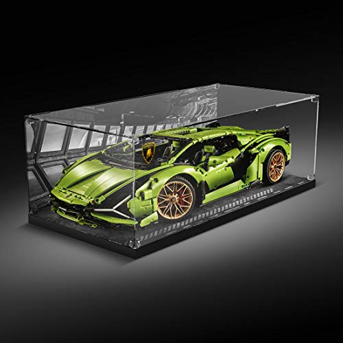 Dellia Vitrina de acrílico para exhibición de Lego Lamborghini Sián FKP 37 42115 (sin juego de Lego)