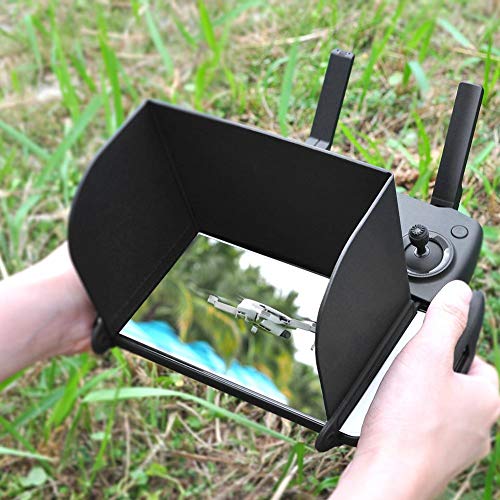 Dilwe Teléfono Parasol, Teléfono Móvil Universal Parasol Sombrilla Protector Solar Compatible con dji Mavic Air 2 Drone